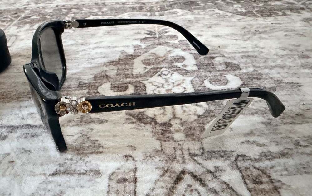 Coach - Black Tea Rose Sunglasses 54mm - HC8187BF L1608 - Picture 8 of 10